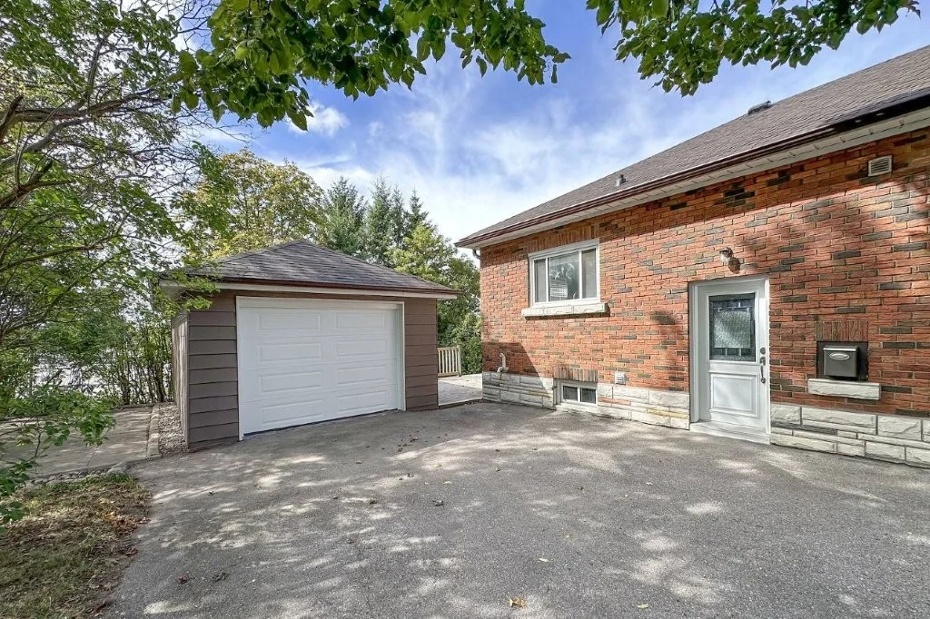 Detached garage and double driveway